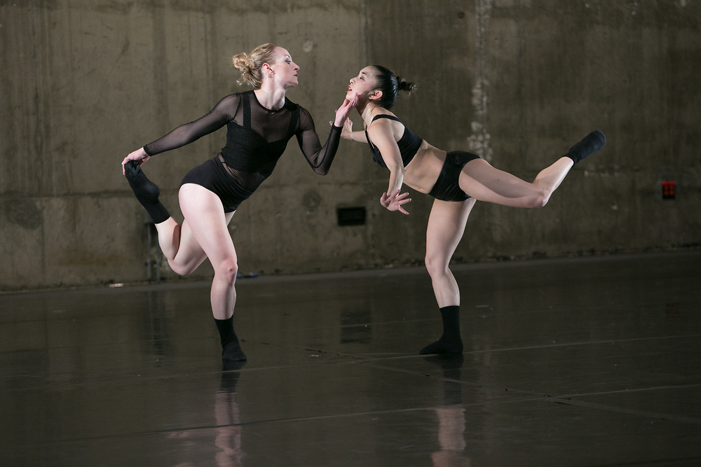 Laurie Sefton Creates - (L-R) Megan Pulfer, Ellen Akashi in "Girl Get Off" - Photo by Tracy Kumono.