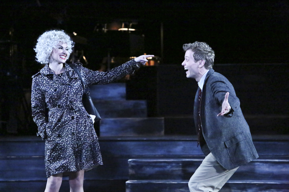 Laura Bell Bundy and Barrett Foa. Photo by Michael Lamont.