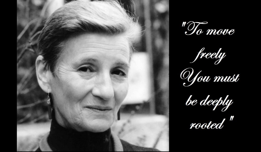 Bella Lewitzky with quote - Photo: courtesy of Bridget Murnane
