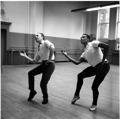 George Balanchine Arhtur Mitchell Rehearsal The Four Temperaments 1963