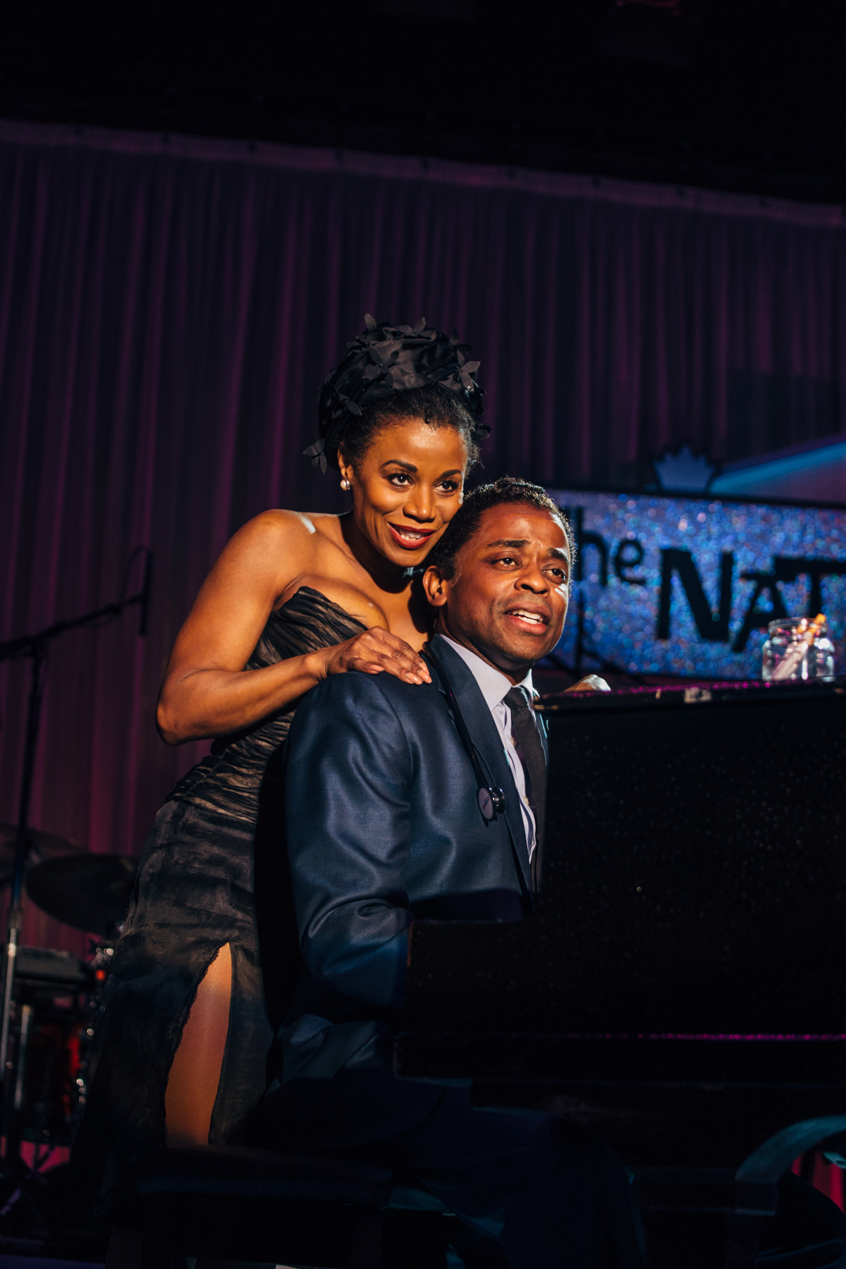 Gisela Adisa as Eartha Kitt and Dulé Hill as Nat King Cole. Photo by Jeff Lorch.