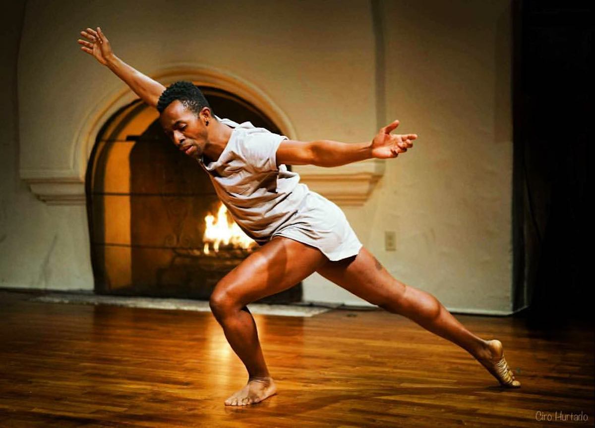 Bernard Brown/bbmoves in “Field Notes Dances in Dire Times”. Photo courtesy of the artist.
