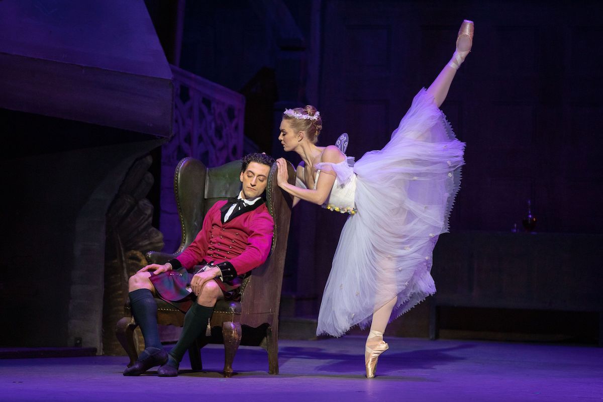 Los Angeles Ballet’s “La Sylphide”. Photo by Reed Hutchinson.