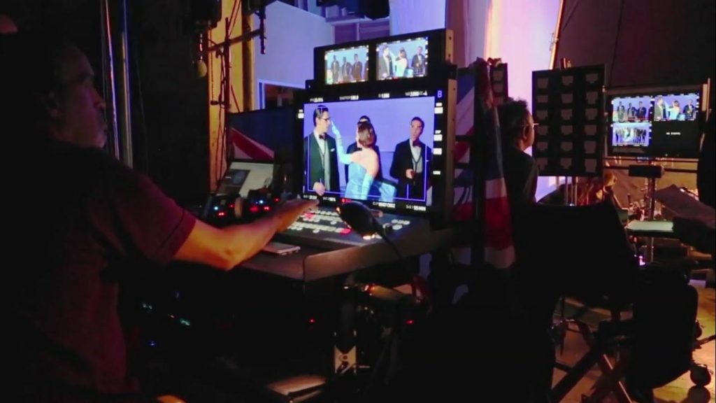 Matthew Shaffer on set of Crazy Ex-Girlfriend - Photo by Jeff Payton