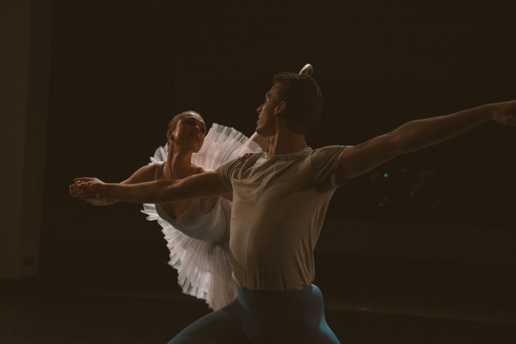 American Contemporary Ballet - Cara Hansvick and Michael Armond in rehearsal - Photo by Anastasia Petukhova