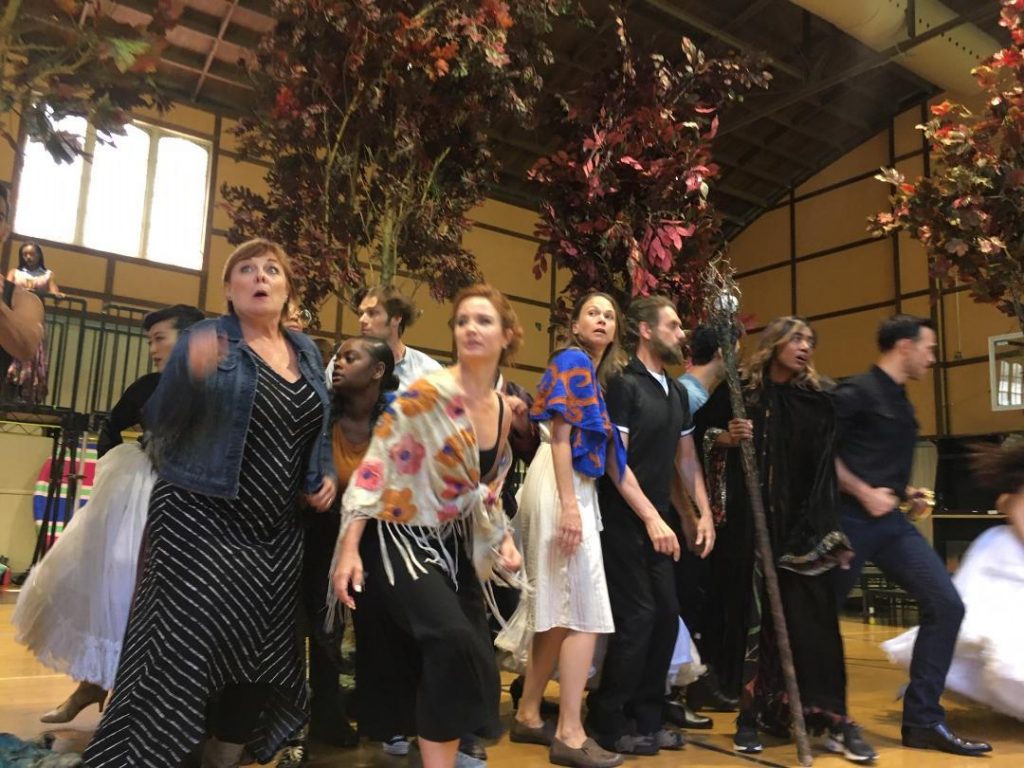 Cast of "Into the Woods" in rehersal. Photo by A.Haskins.