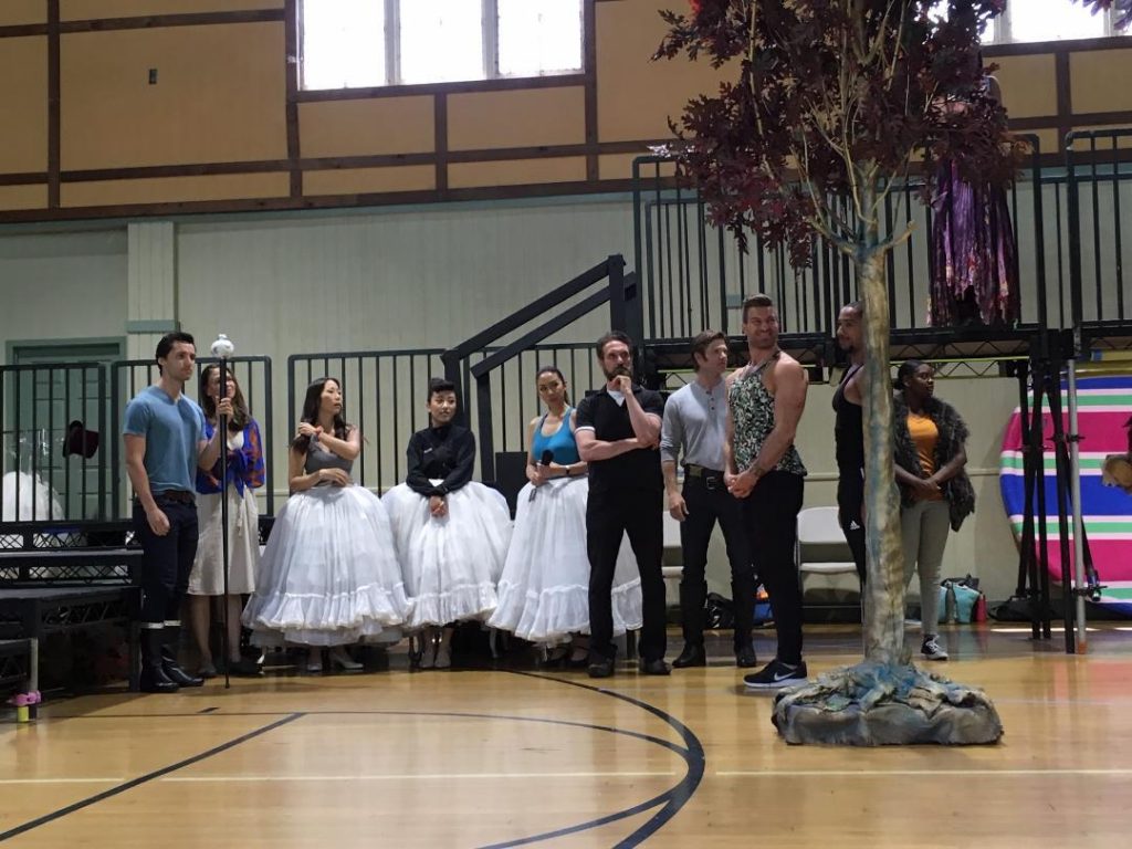 Cinderella’s stepmother and stepsisters with the four woodsmen. Photo by A.Haskins.