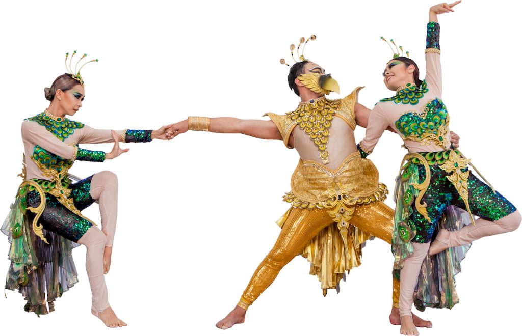 Mantra Siam in “Tales From Mount Sumeru: The Golden Peacock”. Photo courtesy of the artists.