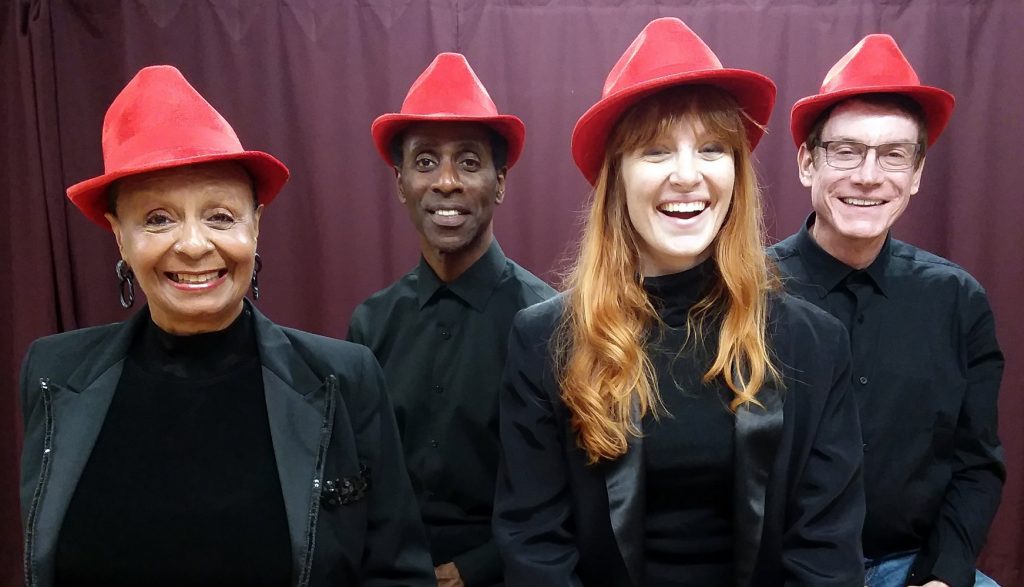 Cast of STILL STRUTTIN, with the Help of My Friends - Darhlene Dixon, Victor Dickerson, Sharon Pearlman, Michael Lambert. Photographer: Mitchell Roche