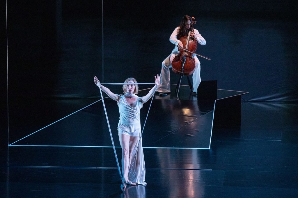 “The Day” - Wendy Whelan, dancer - Maya Beiser, Cellist - Lucinda Childs, Choregrapher - David Lang, Composer CAP UCLA - Royce Hall 10/18/2019 - Photo credit: Reed Hutchinson and CAP UCLA