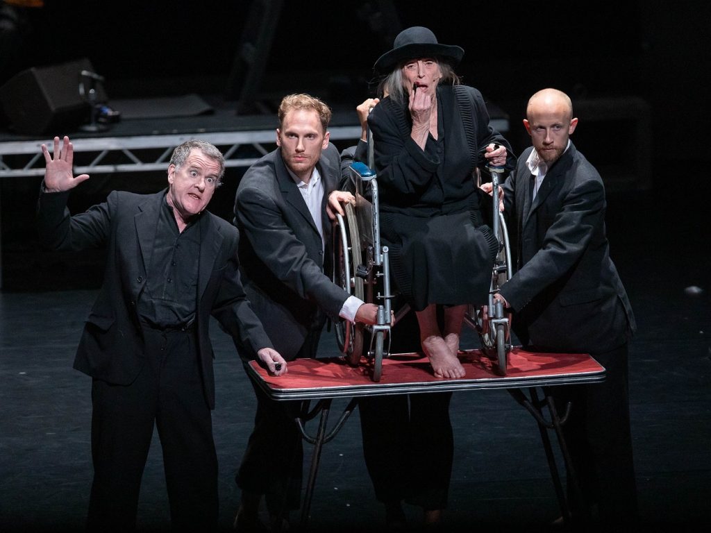 Michael Murfi, Erik Nevin, Dr. Elizabeth Cameron Dalman and Kier Patrick in "Loch na hEala (Swan Lake)" - Photo by Reed Hutchinson and CAP UCLA