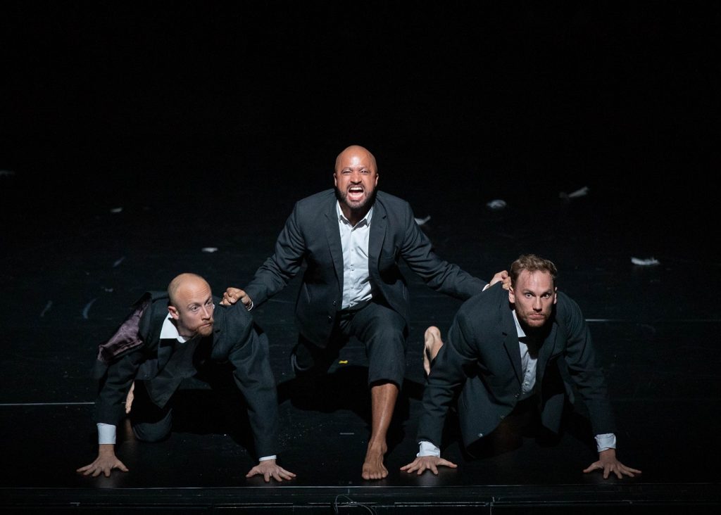 Kier Patrick, Zen Jefferson and Erik Nevin in "Loch na hEala (Swan Lake)" - Photo by Reed Hutchinson and CAP UCLA