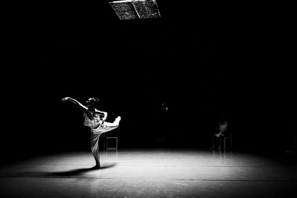 Nayomi Van Brunt in "I fall, I flow, I melt" Choreography by Benjamin Millepied - Photo by Jonathan Potter