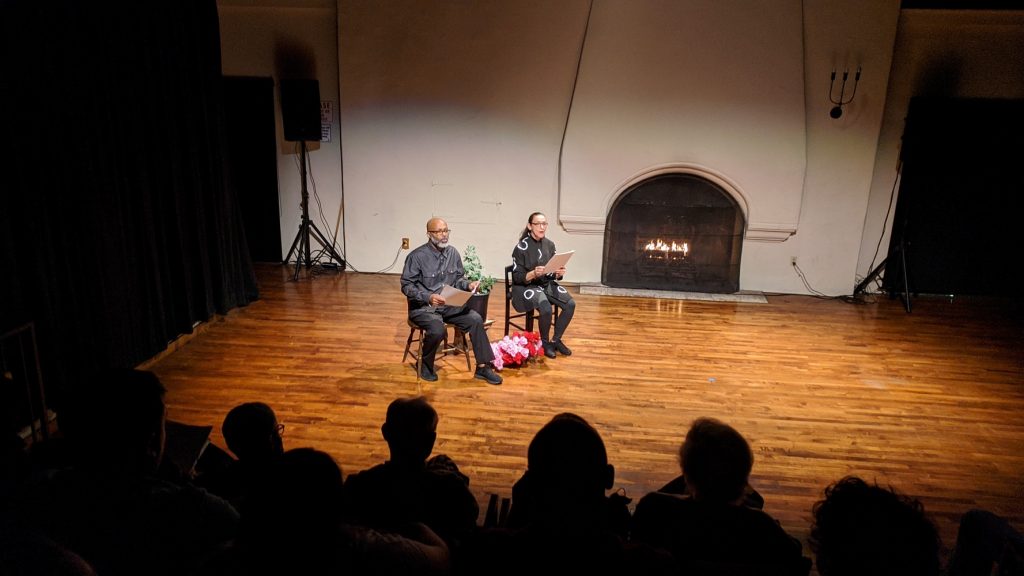(L to R) Ernst Fenelon, Jr., Suchi Branfman in POPS - Photo by RM Holman for LA Dance Chronicle