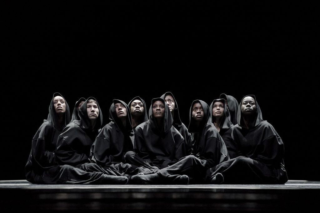 Alvin Ailey American Dance Theater in Aszure Barton's "Busk" - Photo by Paul Kolnik