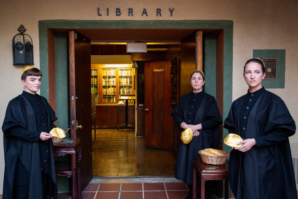 theatre dybbuk – “hell prepared” - Molly Pease, Rebecca Rasmussen, Monika Beal – Photo by Taso Papadakis