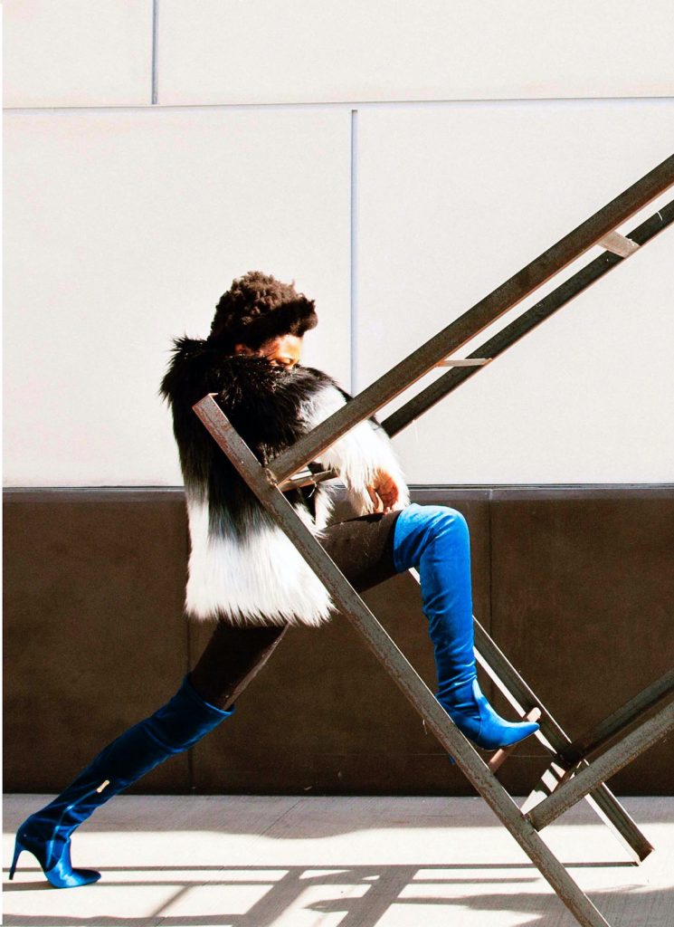Brianna Mims in “#JAILBEDDROP”. Photo courtesy of the artist.