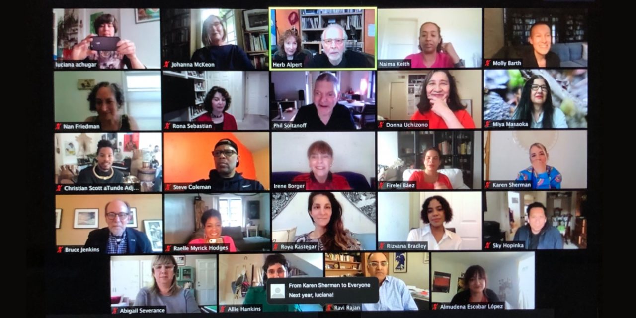 On May 22, 2020 the 26th Annual Herb Alpert Award in the Arts took place via Zoom webinar.