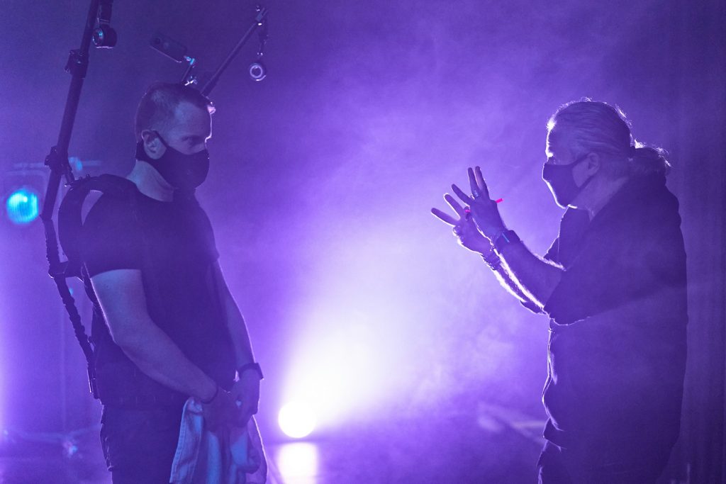 DIAVOLO - "This Is Me: Letters From the Front Lines" in production - Jacques Heim on right - Photo by George Simian
