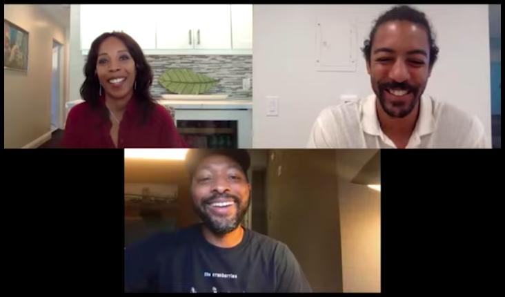 NeueHouse Panel - Top L to R Renae Williams-Niles, Chris Emile - Below Kyle Abraham - Video capture by Celine Kiner