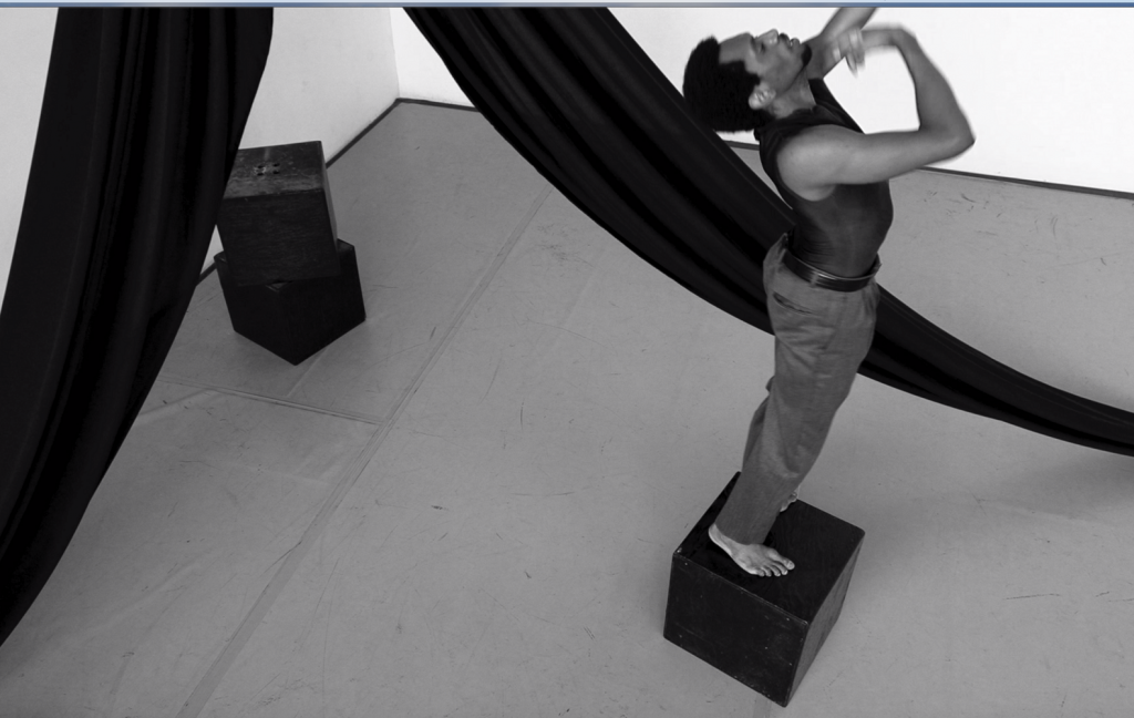 Raymond Ejiofor in his solo "Spirit Framed" - LA Dance Festival 2020 - Screen still courtesy of LADF
