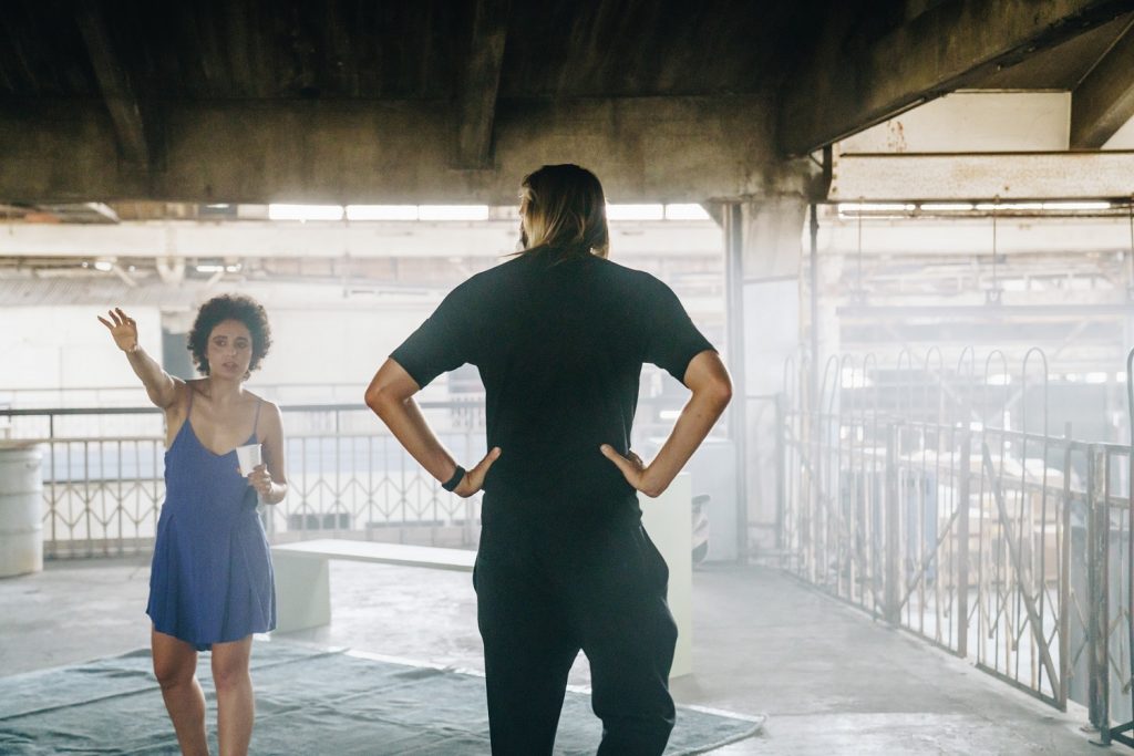 Ate9 - Danielle Agami on the set of "a blind LAdy" - Photo: Cheryl Mann Productions