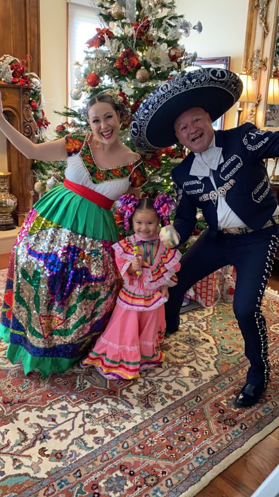 Suzie Garcia, Mariachi Royalty, and daughter - Nochebuena En Casa - Photo courtesy of The Soraya