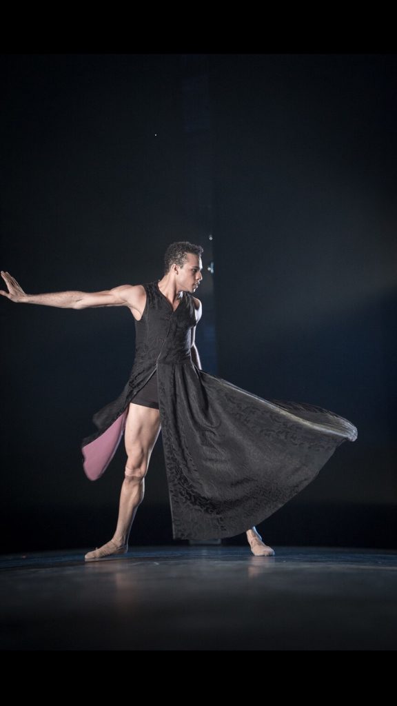 Adrian Blake Mitchell in "Multiplicity" - Photo by Nikolai Krusser,courtesy of Westside Ballet