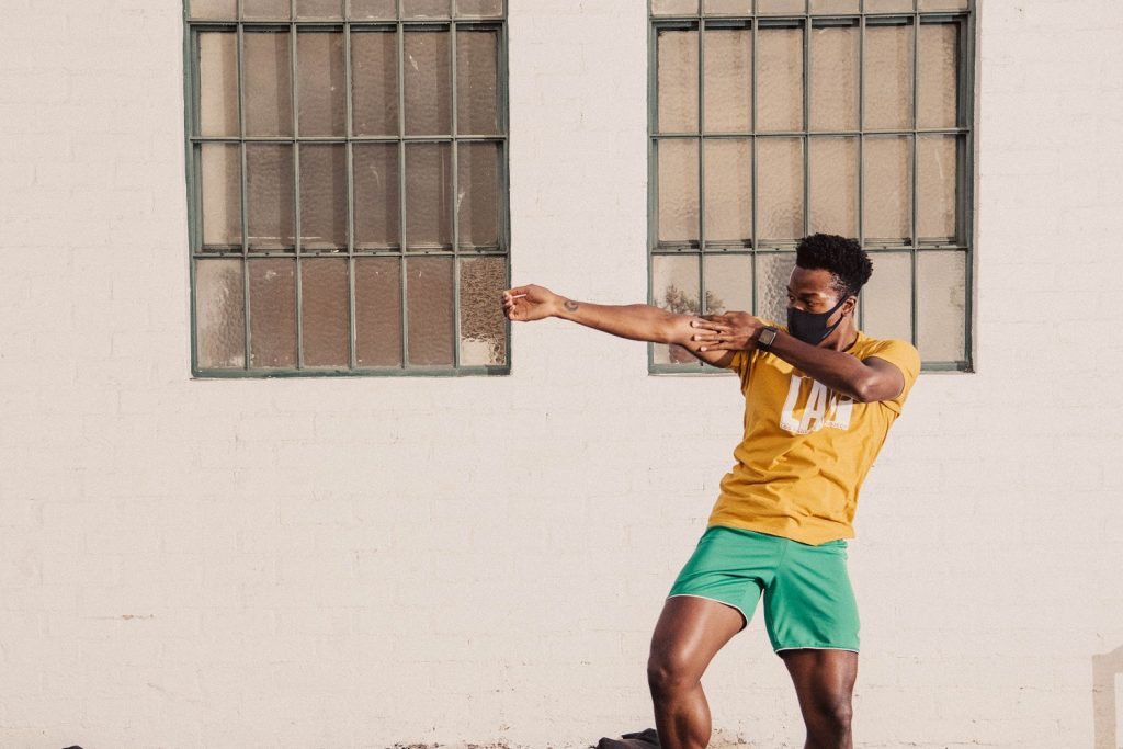 David Adrian Freeland, Jr. rehearsing "The Betweens" - choreography by Jermaine Spivey and Spenser Theberge - Photo courtesy of LADP