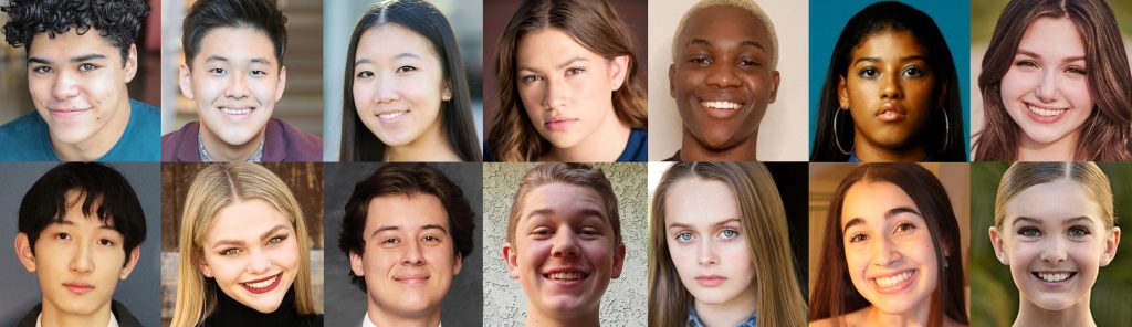 2021 Spotlight finalist (LtoR) Top: Jordan Anderson, Daniel Bae, Emmy Cheung, Megan Colton, Christian Tyler Dorey, Selena Hamilton, amd Catherine Johnson. (LtoR) Bottom: Fengyang Ju, Ava Kuntz, Santiago Lopez, Jj Lybbert, Hannah Nordberg, Mia Schlosser, and Natalie Steel. - Photo courtesy of TMC