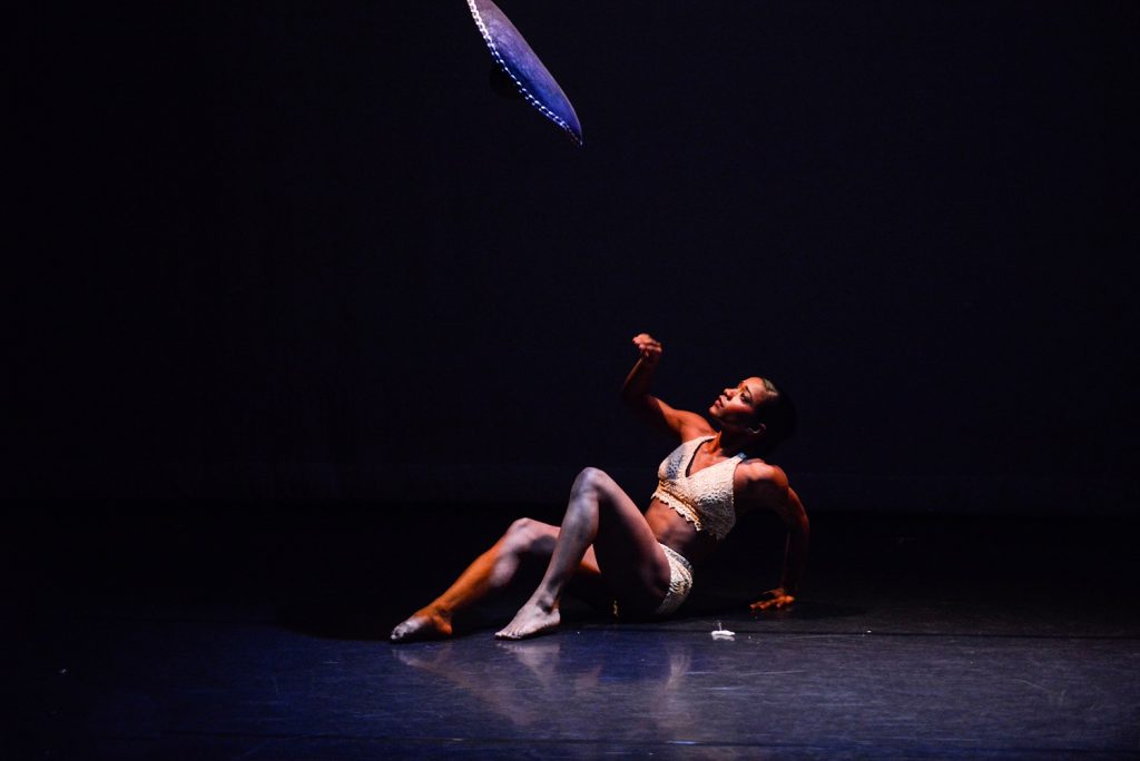 Ballet Hispánico Company Dancer Dandara Veiga in Con Brazos Abiertos, photo by Amy Kerwin