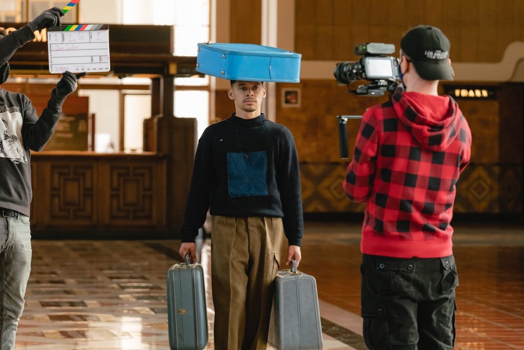 Filming of Jay Carlon's BAGGAGE - Photo by Fara Sosa