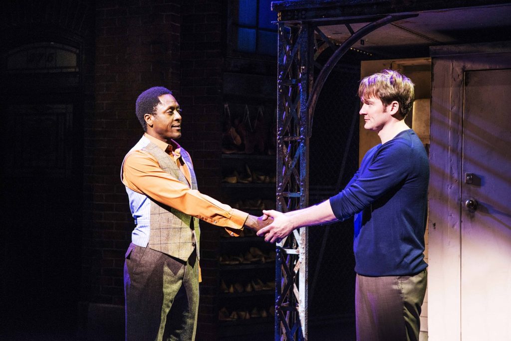 Matt Henry (Lola) and Killian Donnelly (Charlie) in Kinky Boots - photo Matt Crocket