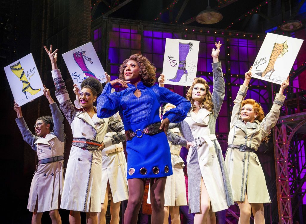 Matt Henry (Lola) and Ensemble in Kinky Boots