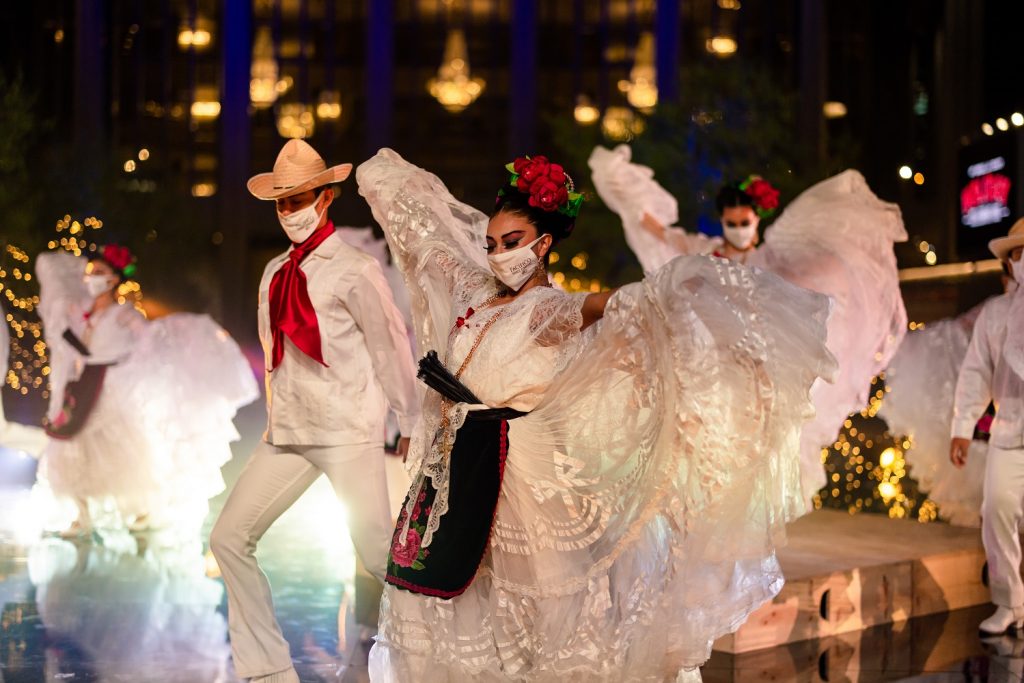 Pacifico Dance Company performs at the 61st annual LA County Holiday Celebration