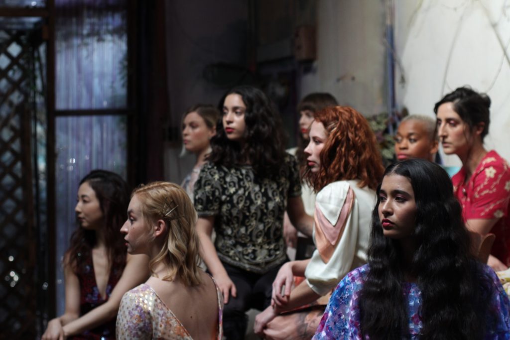 Cast in a scene from SUMMON - Los Angeles Contemporary Dance Company - Photo by Rob Amjarv