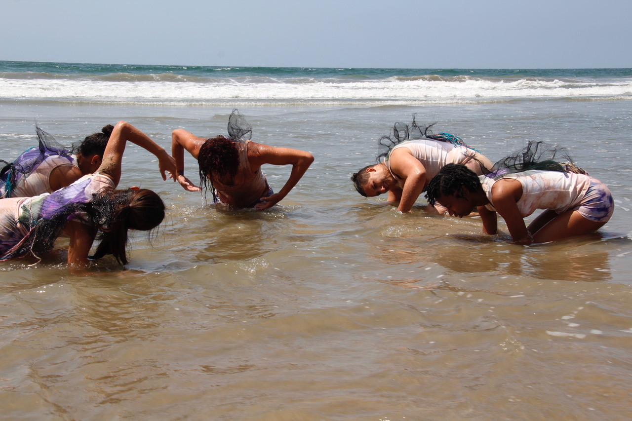 Donna Sternberg & Dancers in "Earth Body" choreography by Donna Sternberg - Photo by Mara Zaslove