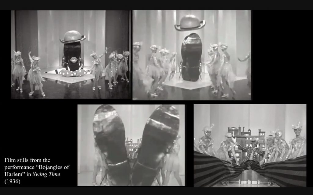 Film stills from performance Bojanglesof Harlem in Swing Time 1936