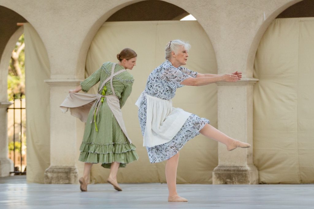 L-R Karina Francis Jones and Nancy Doede in "Counterparts" - Photo by Shana Skelton