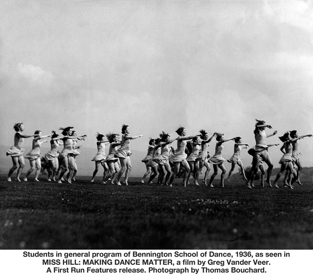 Miss Hill - Pictured Students in general program of Bennington School of Dance, 1936 - Photo by Thomas Bouchard