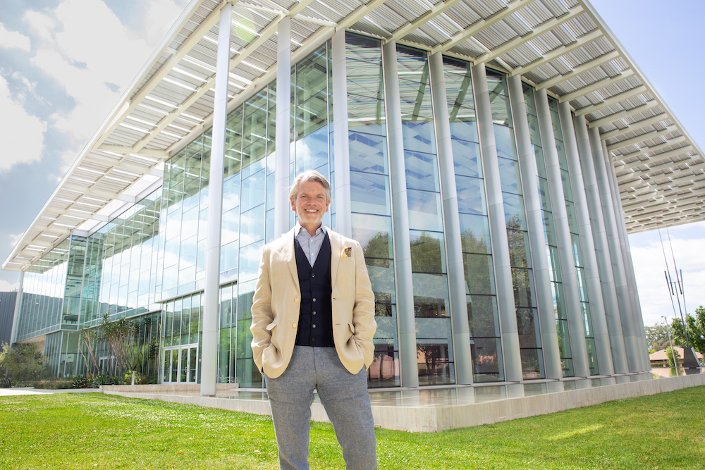 The Soraya’s Executive & Artistic Director, Thor Steingraber, in front of The Soraya - Photo credit Luis Luque