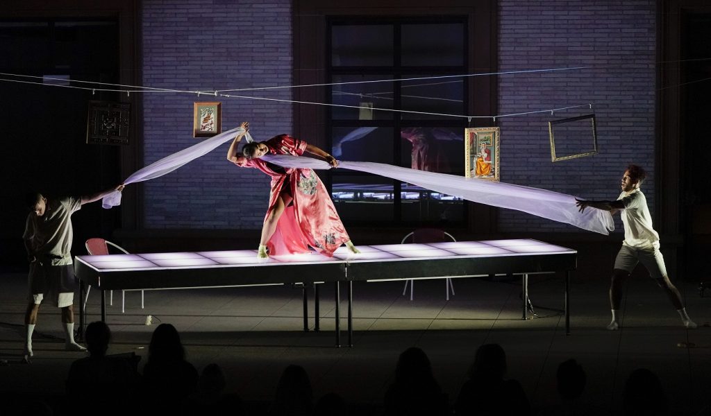 Heidi Duckler Dance - "The Chandelier - (L-R) Alejandro Perez, Nicole Flores, Javan Mngrezzo