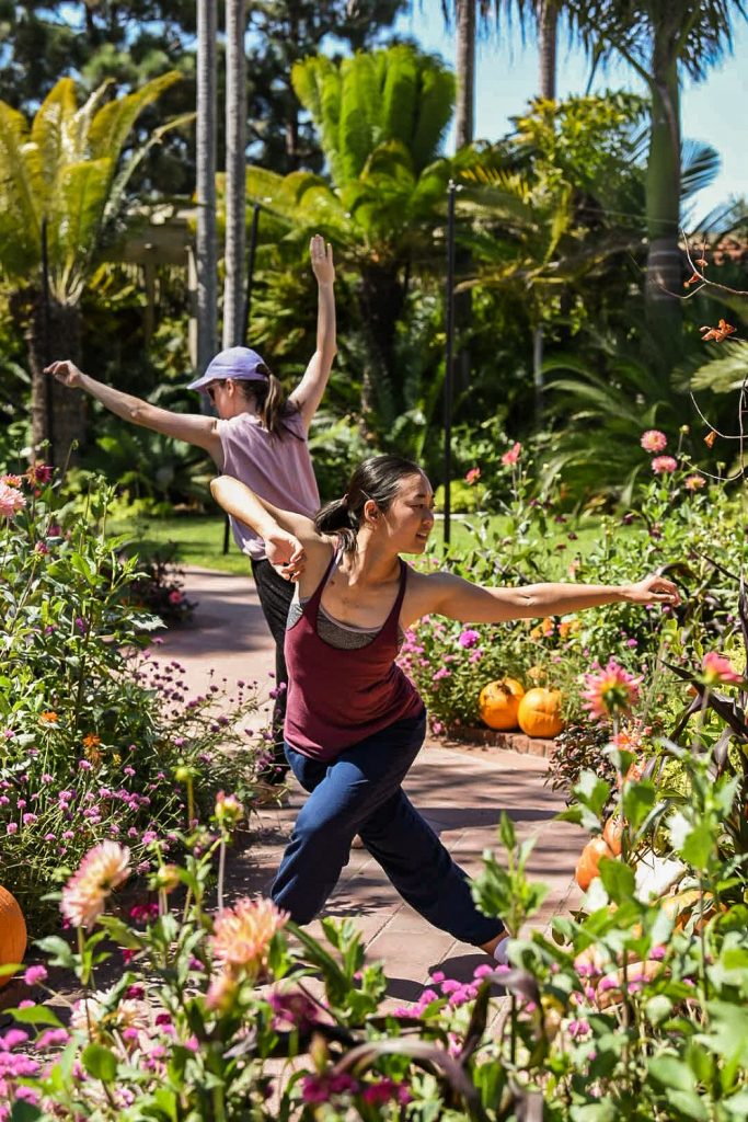 Backhausdance in rehearsal for "Garden Flow" at Sherman Gardens - Photo by Jeanine Hill