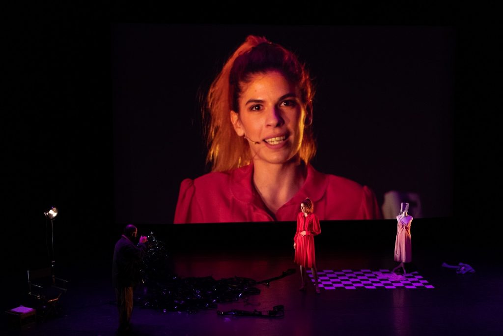 REDCAT NOW Festival - Eloquent Peasants - Jeremy Spektor and Gala Nikolić in "Kubrick’s Aryan Papers or How I Learned That I’m in Pain 24 Hours a Day" - Photo by Angel Origgi