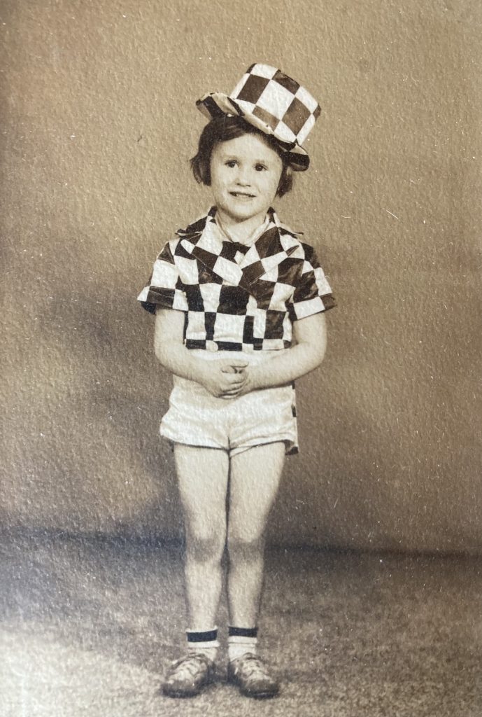 Emma Lewis at her first dance recital - tap - Family photo