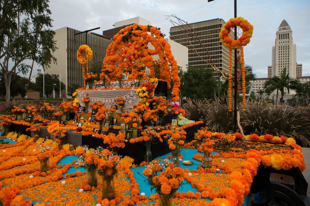 The Community Altar at Grand Park's Downtown de los Muertos 2020 - Photo by Beau Ryan