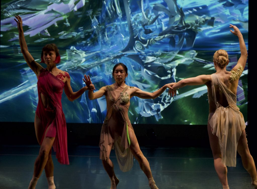 "Women, Fire and Dangerous Things" choreography by Laurie Sefton - Featured L-R: Leah Hartley, Ellen Akashi, Megan Pulfer - Photo by Jesus Lopez