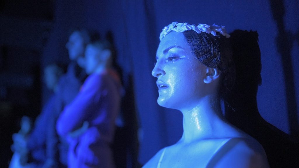 Scene from Joy Womack: The White Swan - Screenshot courtesy of Film Movement
