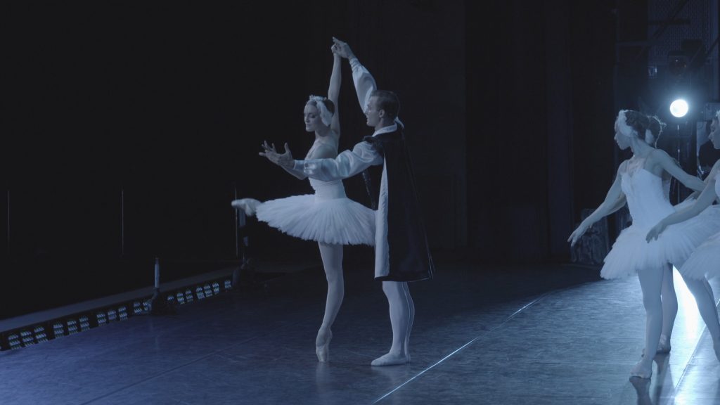 Scene from Joy Womack: The White Swan - Screenshot courtesy of Film Movement