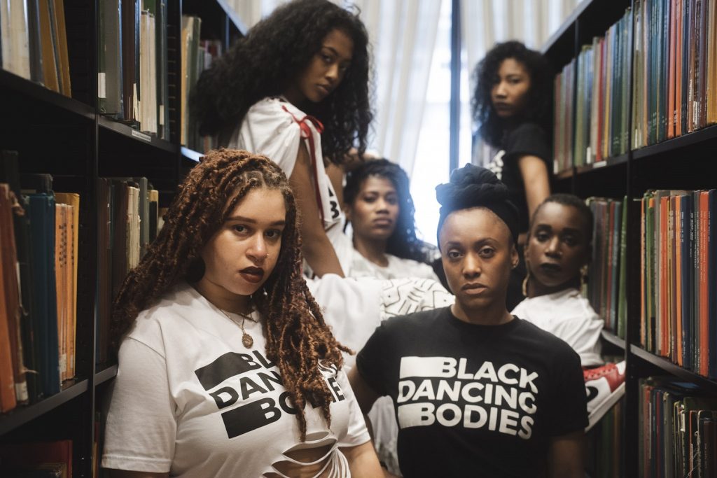 Ladies of Hip-Hop filming at The Jerome Robbins Dance Division at the New York Public Library for the Performing Arts at Lincoln Center on the last day of their Works & Process bubble residency at Bethany Arts Center, January 2021. Featuring Reyna Nunez, Miyabi Wright, Deborah Conton, Michele Byrd-McPhee, Tomoe Carr, and Nubian Néné. - Photo: Loreto “Still1” Jamlig